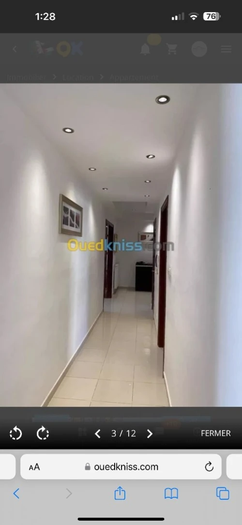Location Appartement F3 Alger El achour