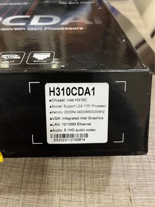 Carte mère/Motherboard Esonic H310, LGA 1151 pour Intel gen 6/7/8/9