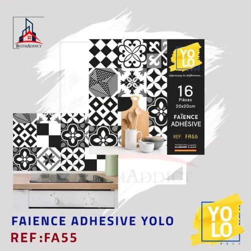 FAÏENCE ADHÉSIVE YOLO DECO  16P 20X20 CM-FA55