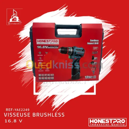 VISSEUSE 16.8V BRUSHLESS 2.0AH HONESTPRO