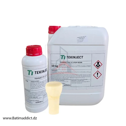 TEKINJECT PU 1C STOP (11 KG) RESINE D'INJECTION POLYIRETHANE HYDROPHOBE