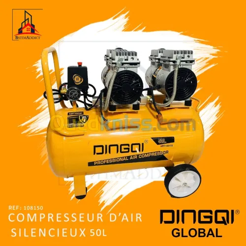 COMPRESSEUR D'AIR SILENCIEUX 50L DINGQI