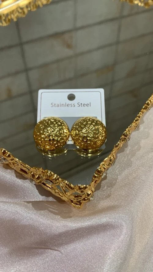 Boucles doreilles en acier inoxydable 