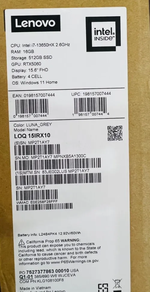 Laptop Lenovo