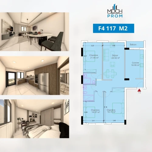 Vente Appartement F4 Oran Bir el djir