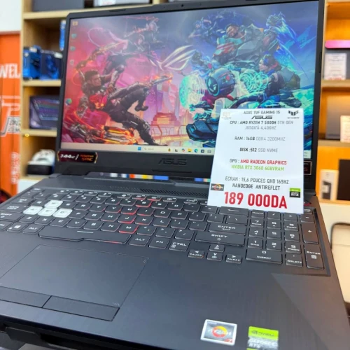 ASUS TUF GAMING 15 RYZEN 7 5800H 16GB 512SSD RTX 3060 6GBVRAM 15.6'' 165HZ