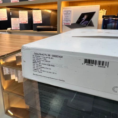 SAMSUNG GALAXY BOOK 2 PRO 16 I7 12TH GEN 512GB SSD X360 TACTILE