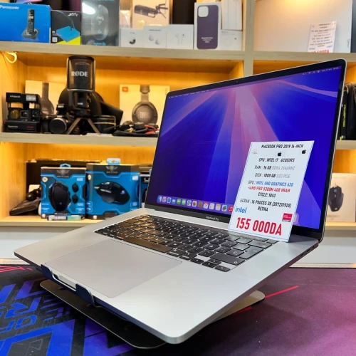 MACBOOK PRO 2019 TB 16 POUCES I7 16GB RAM 512GB SSD AMD RADEON PRO 5300M 4GB VRAM 
