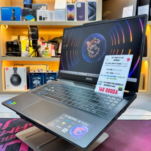 MSI CYBORG 15 I5 12450H NVIDIA RTX 3050 6GB VRAM 16GB RAM 512GB SSD ECRAN 144HZ