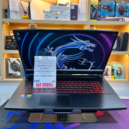 MSI GF76 I7 11800H NVIDIA RTX 3050TI 16GB RAM 512GB SSD ECRAN 17 144HZ