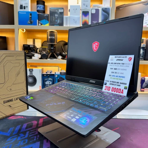 MSI PULSE 16 INTEL CORE 7 ULTRA 155H NVIDIA RTX 4060 16GB RAM 1TB SSD ECRAN QHD 240HZ