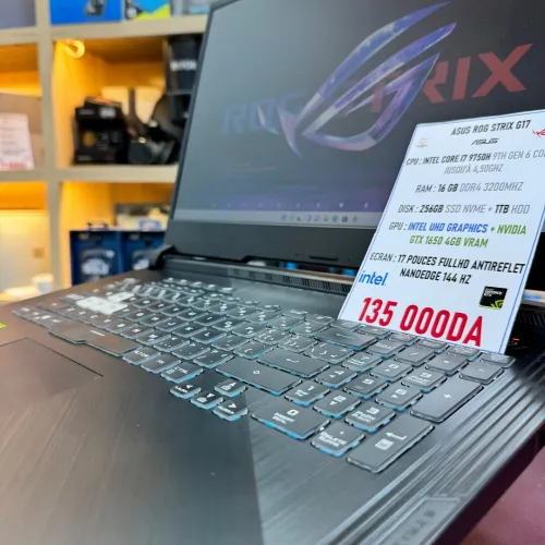 ASUS ROG STRIX G17 I7 9750H NVIDIA GTX 1650 16GB RAM 256GB SSD 1TB HDD