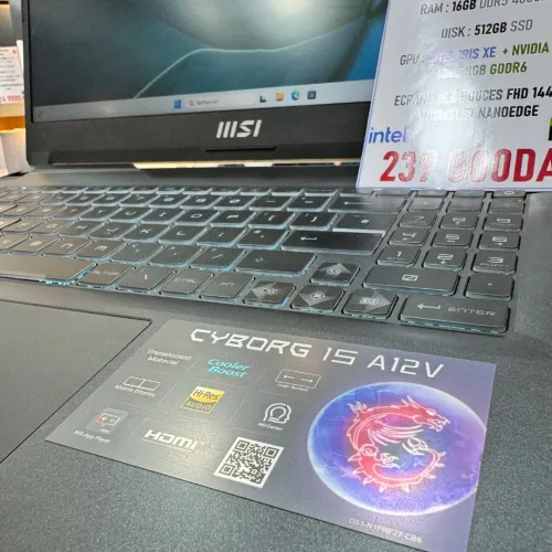 MSI CYBORG 15 INTEL CORE I7 12650H NVIDIA RTX 4060 16GB RAM 512GB SSD