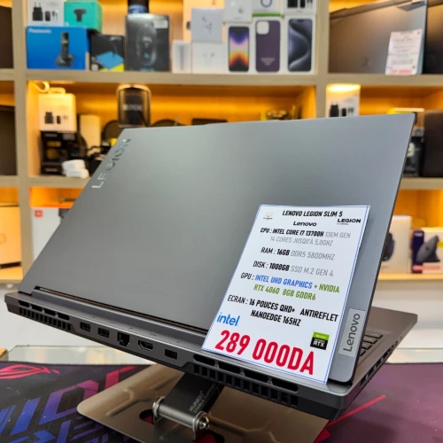 LENOVO LEGION SLIM 5 I7 13700H NVIDIA RTX 4060 16GB RAM DDR5 512GB SSD ECRAN QHD+ 165HE
