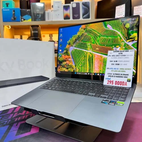 SAMSUNG GALAXY BOOK ULTRA I7 13700H NVIDIA RTX 4050 16GB RAM 512GB SSD ECRAN 3K 