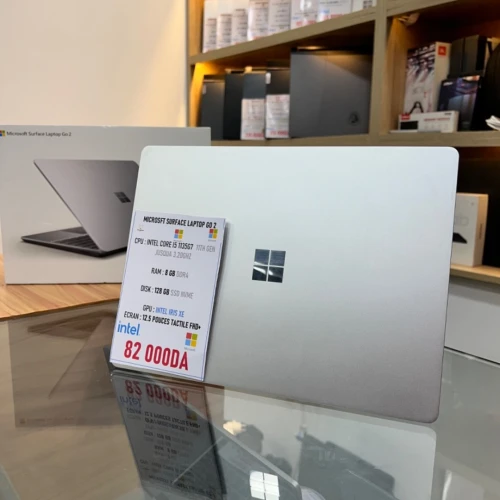 MICROSOFT SURFACE LAPTOP GO 2 I5 11TH GEN 8GB RAM 128GB SSD ÉCRAN FHD+ TACTILE 