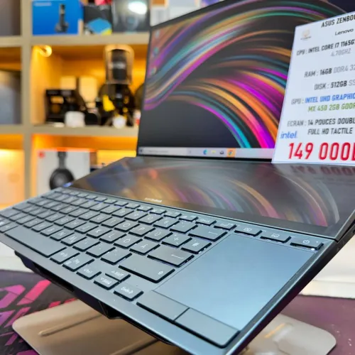 ASUS ZENBOOK DUO I7 1165G7 NVIDIA GEFORCE MX 450 16GB RAM 512GB SSD