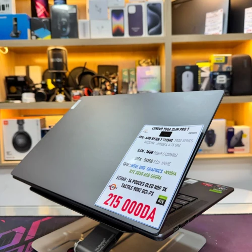 LENOVO YOGA SLIM PRO 7 AMD RYZEN 7 7735HS NVIDIA RTX 3050 16GB RAM 512GB SSD OLED 90HZ