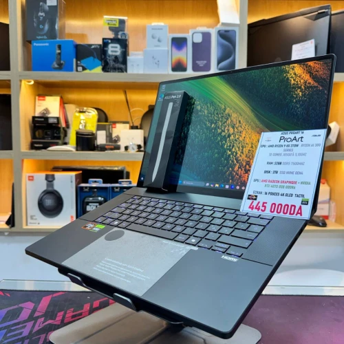 ASUS PROART P16 AMD RYZEN 9 HX 370W AI NVIDIA RTX 4070 32GB RAM 1TB SSD ECRAN 4K OLED + ASUS PEN 2.0