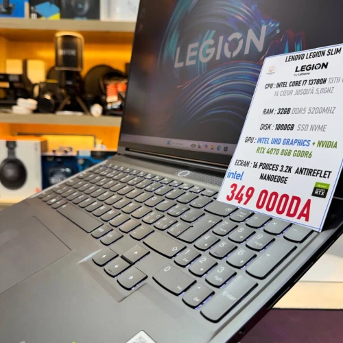LENOVO LEGION SLIM 7 I7 13700H NVIDIA RTX 4070 32GB RAM 1TB SSD ECRAN 3K 165HZ 