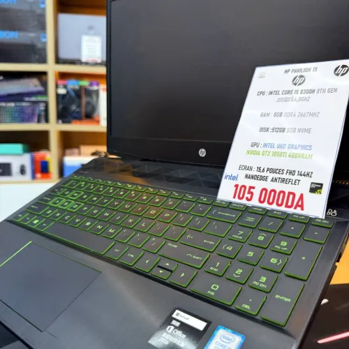 LAPTOP HP PAVILION 15 I5 3800H 8GB 512SSD GTX1050TI 4GBVRAM 15.6' 144HZ