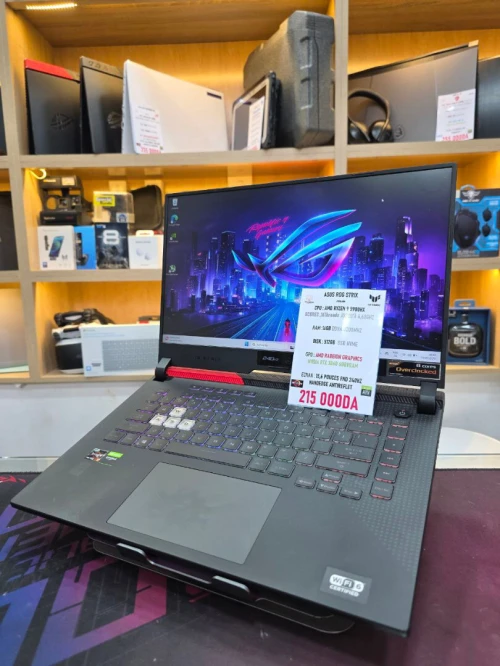 LAPTOP GAMER ASUS ROG STRIX G15  RYZEN 9 5900HX RTX3060 6GBVRAM  16GB RAM 512GB SSD 15.6'' 240hz