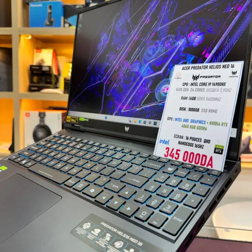 ACER PREDATOR HELIOS NEO 16 I9 14900HX RTX 4060 16GB RAM 1TB SSD ECRAN QHD+ 144HZ 