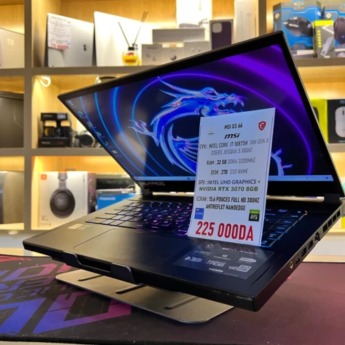 MSI GS66 I7 10875H NVIDIA RTX 3070 8GB VRAM 32GB RAM  2TB SSD ECRAN 300HZ 