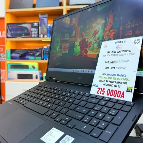 HP OMEN 15 I7 10870H 32GB 512GB SSD RTX3070 8GBVRAM 15.6 144HZ