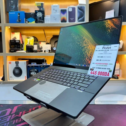 ASUS PROART P16 AMD RYZEN 9 HX 370W AI NVIDIA RTX 4070 32GB RAM 1TB SSD ECRAN 4K OLED + ASUS PEN 2.0