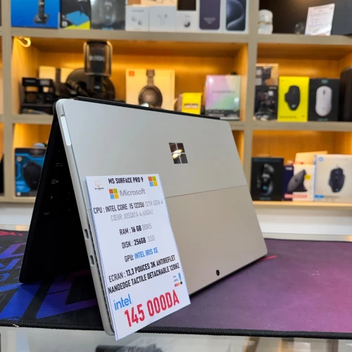 MICROSOFT SURFACE PRO 9 I5 12TH GEN 16GB RAM 256GB SSD AVEC CLAVIER ETAT NEUF 