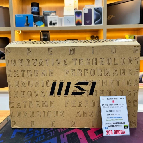 MSI KATANA 15 I5 12450H NVIDIA RTX 4050 16GB RAM 512GB SSD ECRAN FHD 144HZ NEUF 