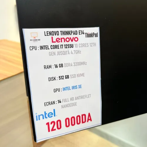 LENOVO THINKPAD E14 I7 12TH GEN 16GB RAM 512GB SSD