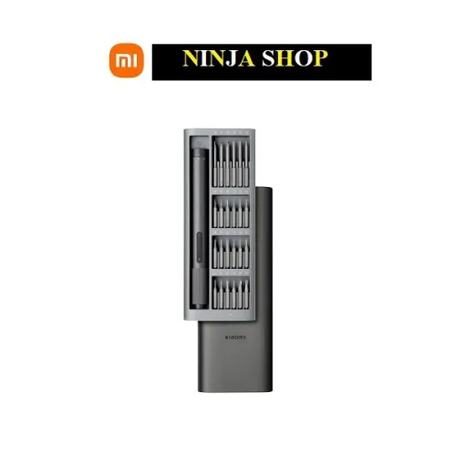 Xiaomi-Kit tournevis électrique embout acier boîte entièrement métal 2 vitesses 24 pièces Mijia
