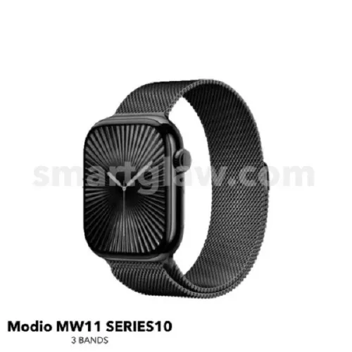 Modio MW21 Série 10 Montre connectée écran tactile 2,2 pouces, 3 bracelets