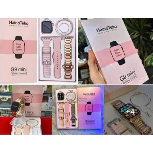 Haino Teko G9 Mini Rose Gold Edition - Smart Watch Bluetooth 5.1 pour Femmes