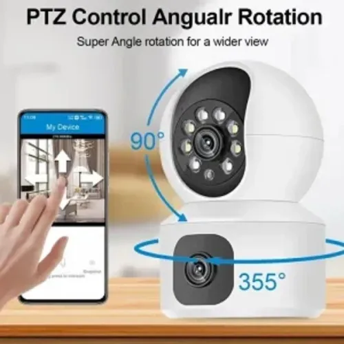 CAMERA TIGER DOUBLE LENS 360 DEGREE FULL HD V380 PRO WIFI CAMERA SECURITE PTZ