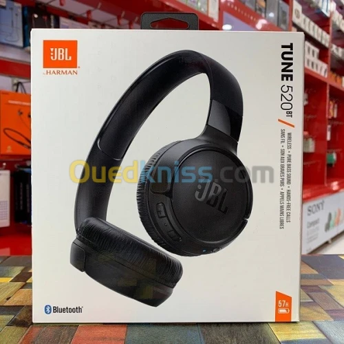 JBL Tune 520BT Casque supra-auriculaire sans fil Bluetooth 5.3 autonomie 57 heures Noir