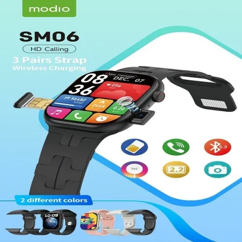 Smart watch 4G Modio SM06 Smartwatch Bluetooth avec SIM & Camera
