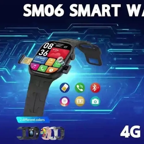 Smart watch 4G Modio SM06 Smartwatch Bluetooth avec SIM & Camera