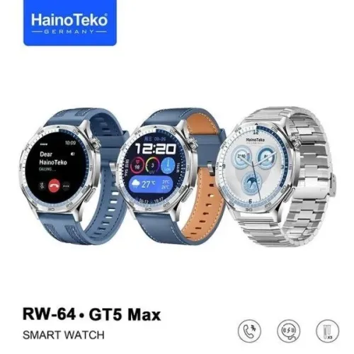 Haino Teko GT5 MAX ( RW-64 ) Smart Watch Amoled avec 3 Paires de Bracelets