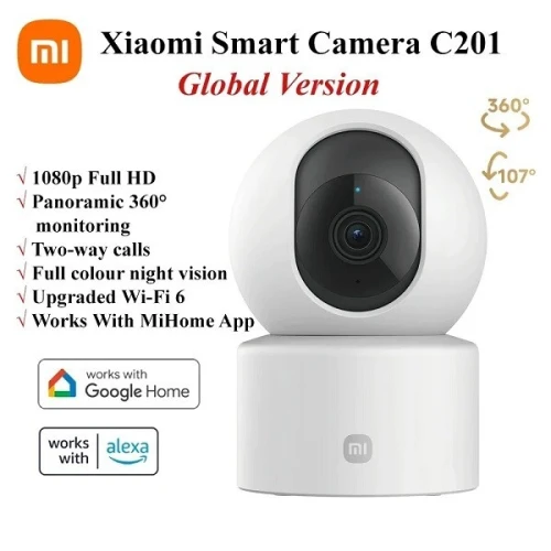 CAMERA XIAOMI C201 CAMERA DE SURVEILLANCE 360 DEGREE FULL HD 1080 PIXEL