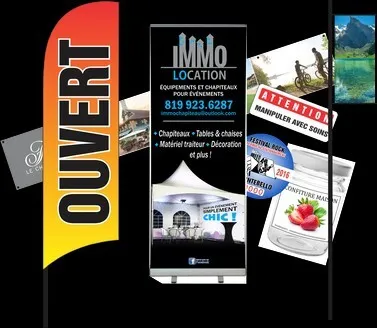 enseigne lumineuse et Panneaux Publicitaires et Impression Grand Format    لافتات اللوحات الإعلانية