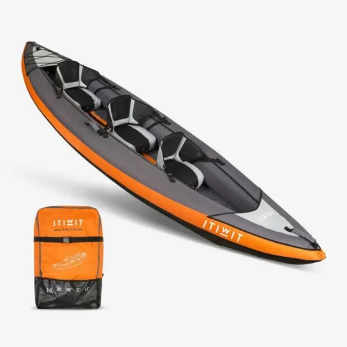 KAYAK GONFLABLE ITIWIT 2/3 PLACES ORANGE
