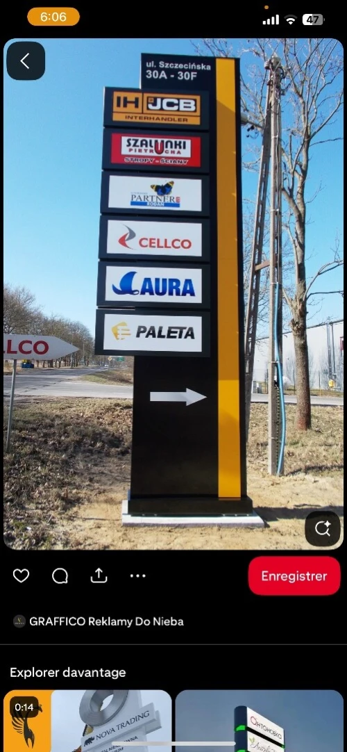 Panneaux publicitaires lumineuse لافتات إشهارية ضوئية