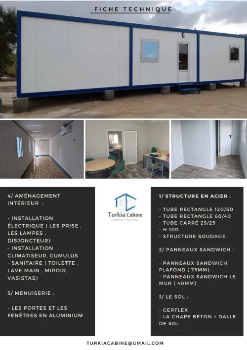 cabine Administratif préfabriquée