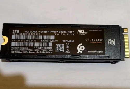 Western Digital SN850P 2TB POUR PS5
