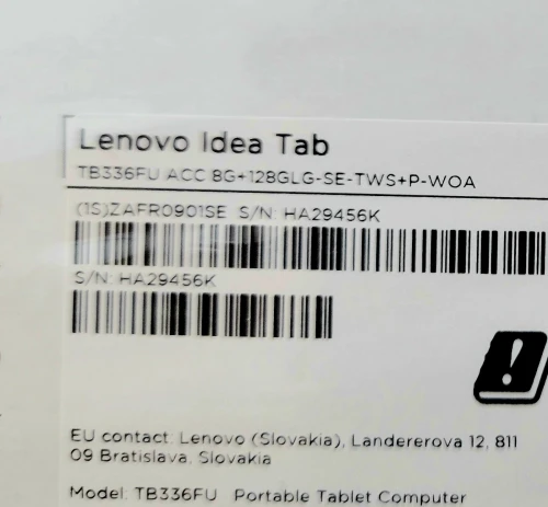 Lenovo Idea Tab 11" 8G 128G + Pen + Erabuds