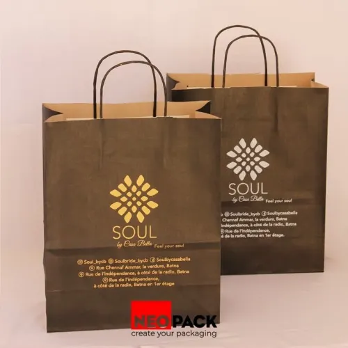 Sac shopping kraft (emballage)