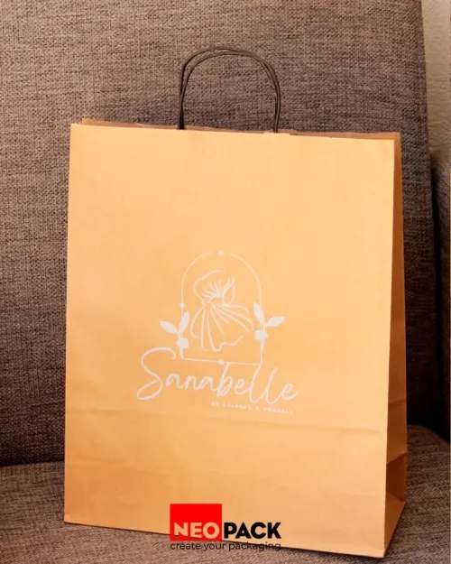 Sac shopping kraft (emballage)